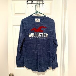 Hollister Long Sleeve Logo Shirt Size Medium.